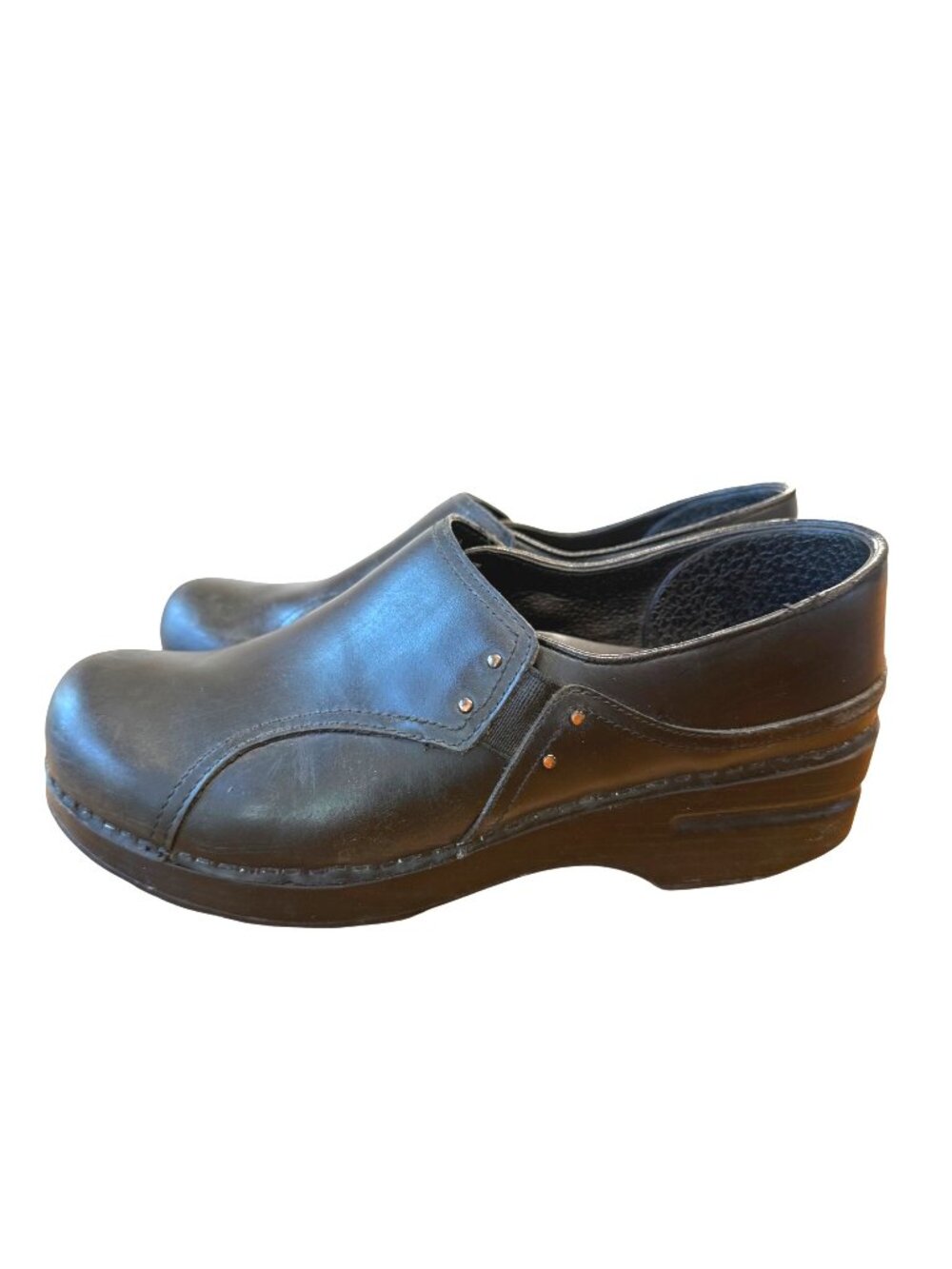 Dansko Women's Shoes 39 Professional Comfort Utility Leather Clogs Phoebe Black